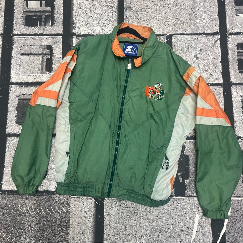 Vintage 90s Miami Hurricanes starter jacket